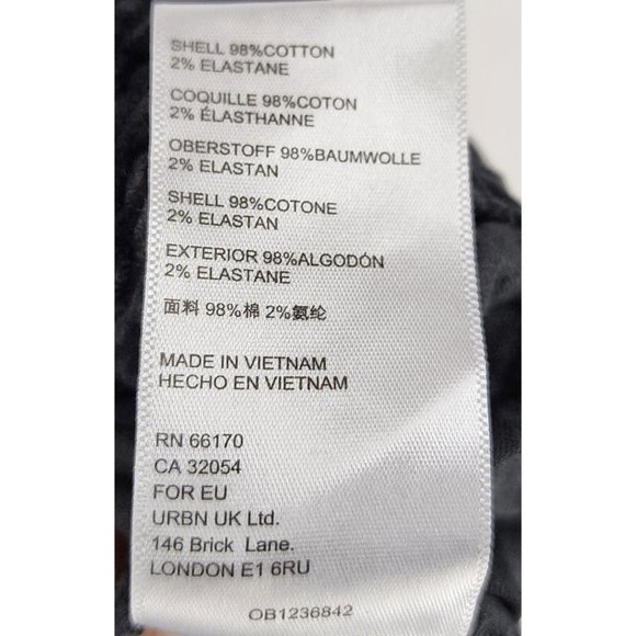 Urban Outfitters Skirt Womens Large Black Corduroy Zipper Pockets Mini - Picture 10 of 10